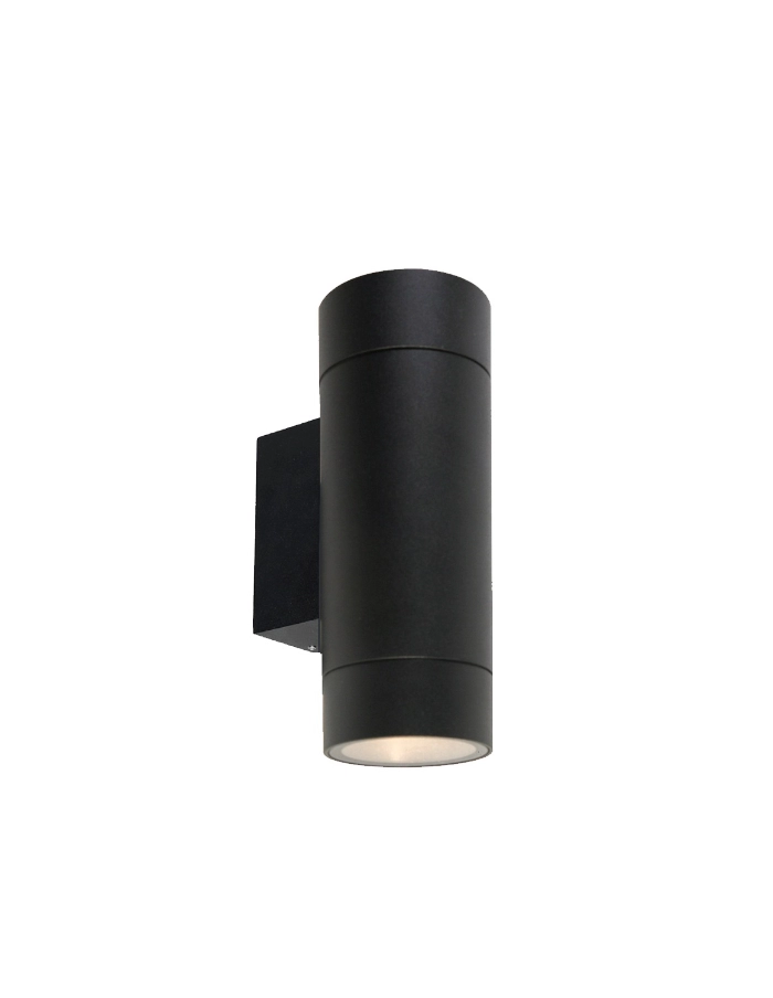 Aplique bidireccional cilindrico GU10 MARKAS LAHTI K1402 negro